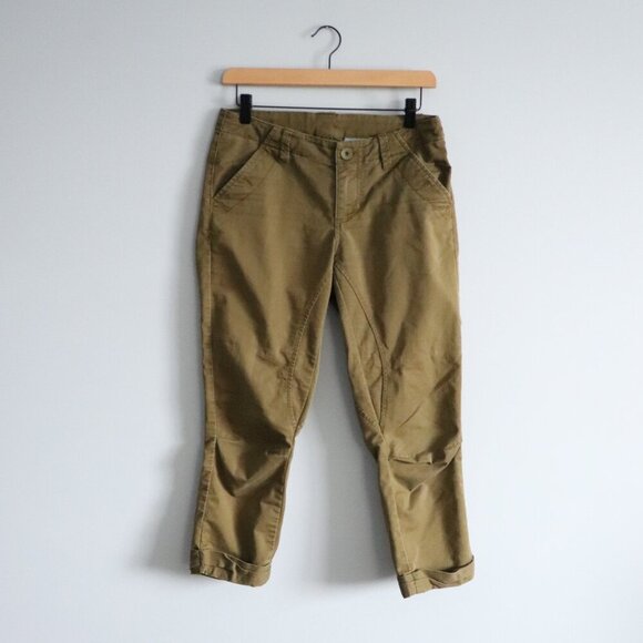 MEC Women's Sz 2 Khaki Patagonia‎ Twill Traveler 5-Pocket Stretch Active Pants - Picture 1 of 14